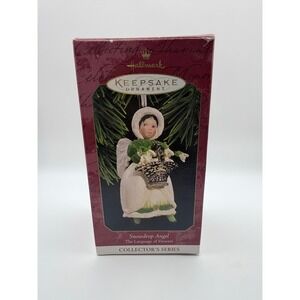 Hallmark Keepsake Christmas Ornament Snowdrop Angel The Language of Flowers 1997